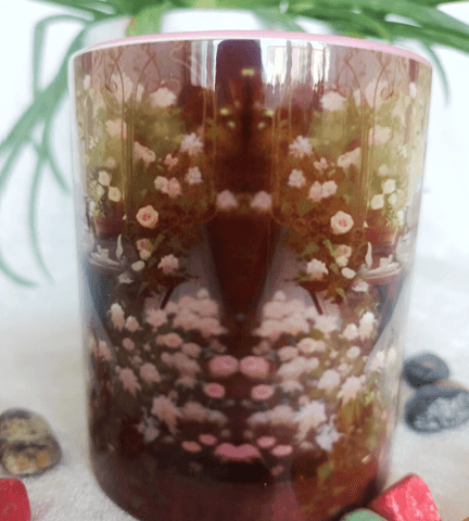 Vintage baskı büyük boy kupa