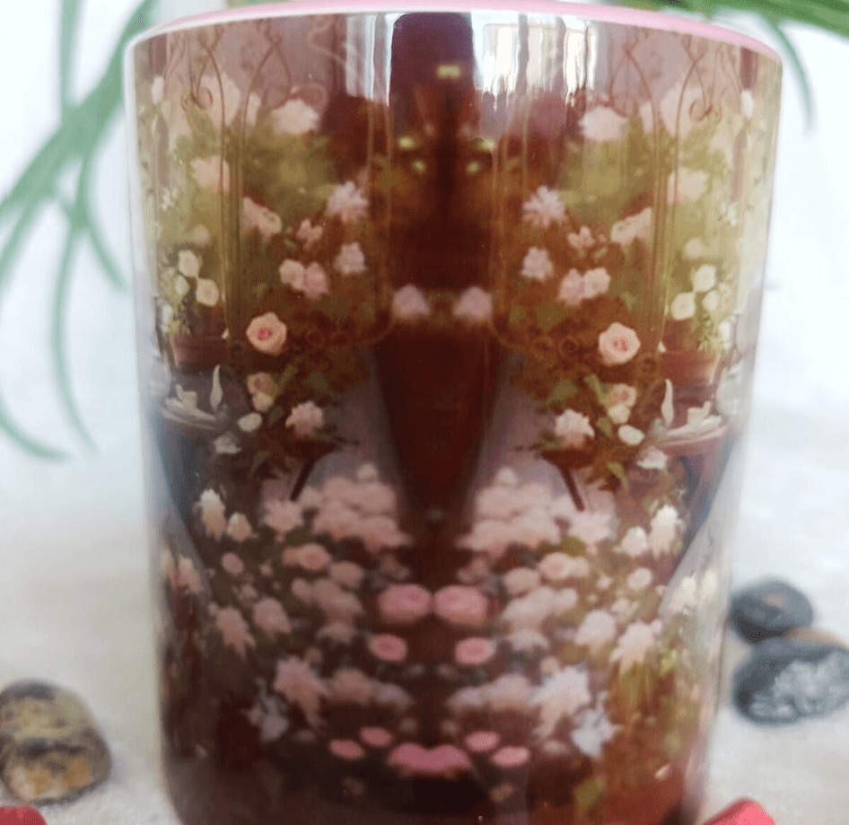 Vintage baskı büyük boy kupa