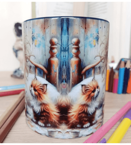 Vintage tasarım büyük boy kupa