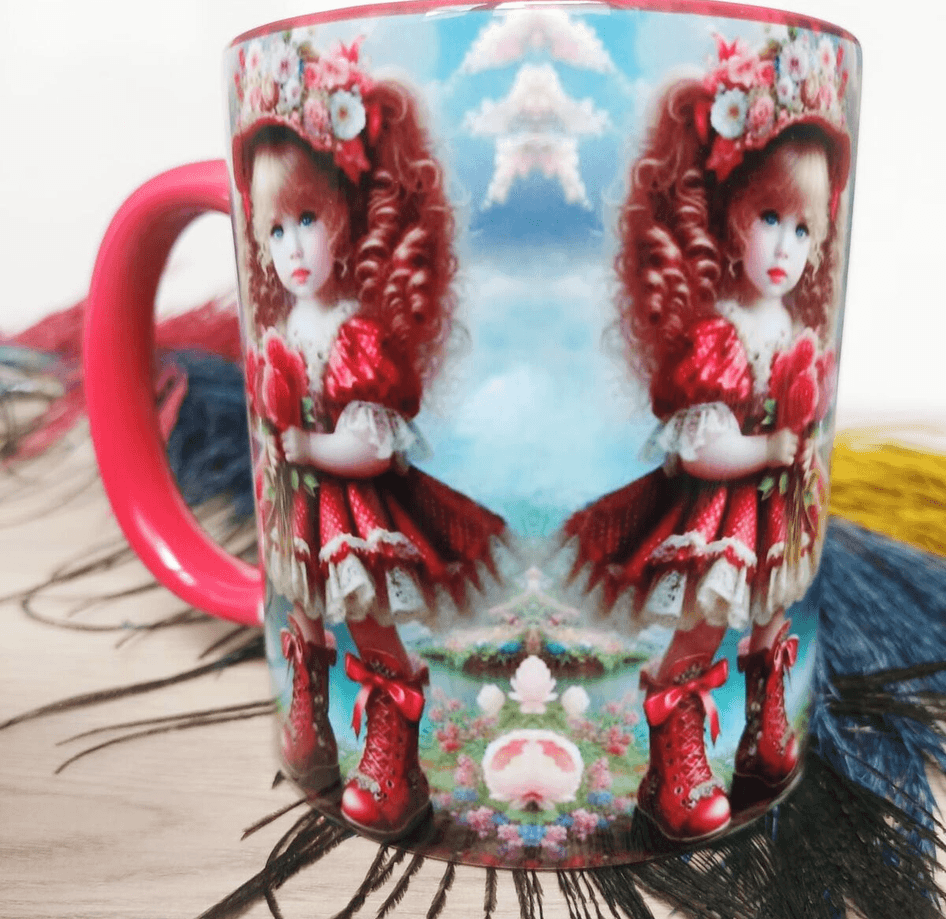 Vintage tasarım büyük boy kupa