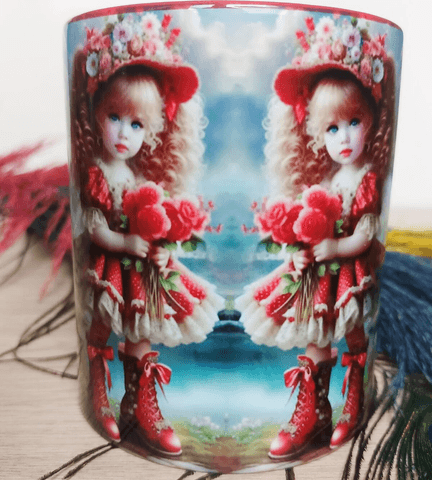 Vintage tasarım büyük boy kupa