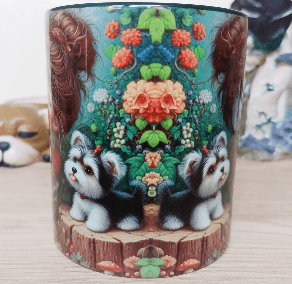 Vintage Tasarım Büyük Boy Kupa