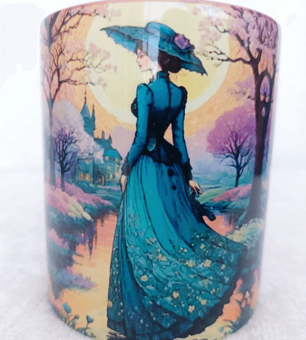 Vintage tasarım büyük boy kupa