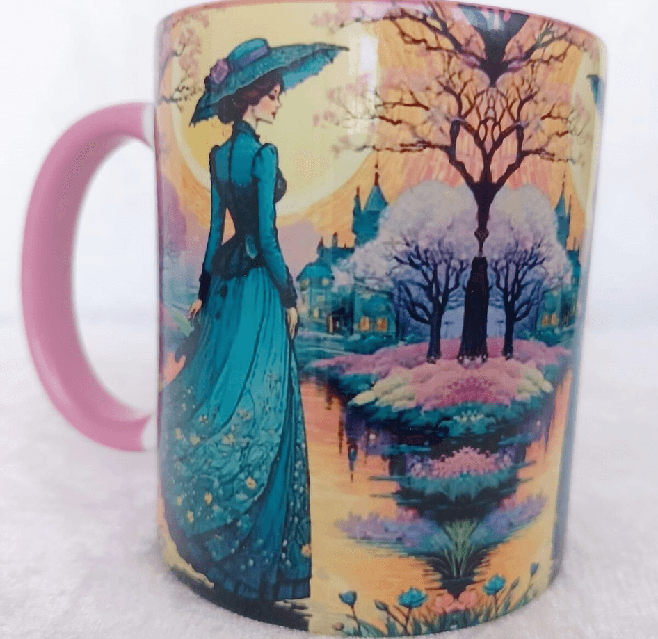 Vintage tasarım büyük boy kupa