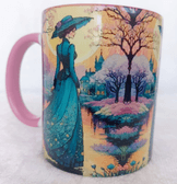 Vintage tasarım büyük boy kupa