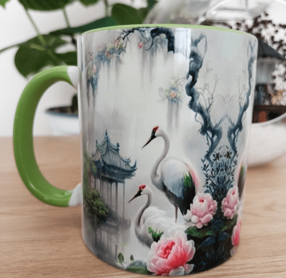 Vintage tasarım büyük boy kupa