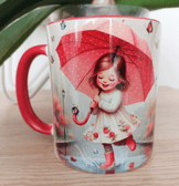 Vintage tasarım büyük boy kupa