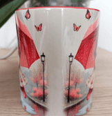 Vintage tasarım büyük boy kupa