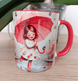 Vintage tasarım büyük boy kupa