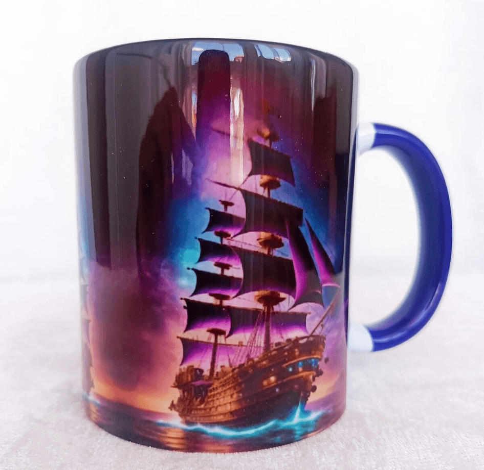 Vintage tasarım büyük boy kupa