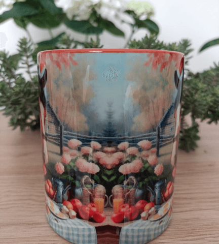 Vintage tasarım büyük boy kupa