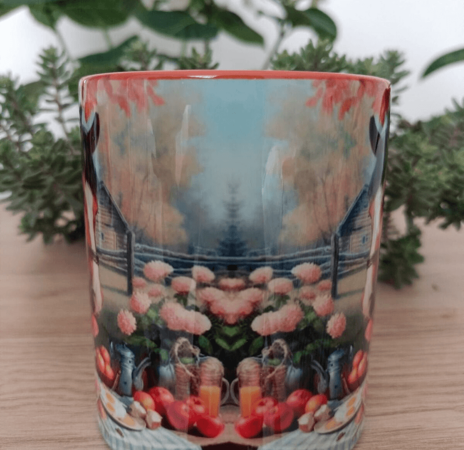 Vintage tasarım büyük boy kupa