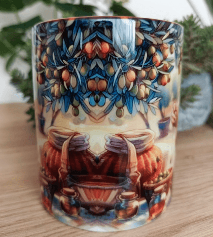 Vintage tasarım büyük boy kupa