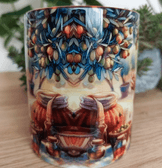 Vintage tasarım büyük boy kupa