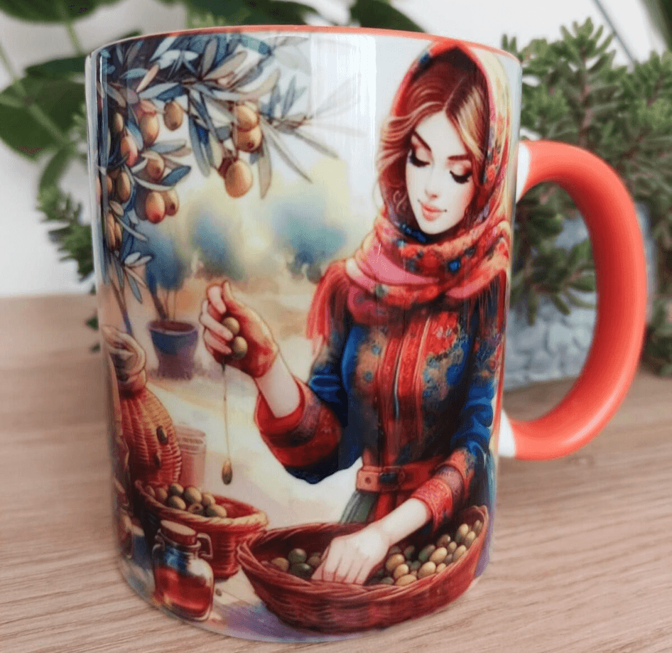 Vintage tasarım büyük boy kupa