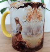 Vintage tasarım büyük boy kupa