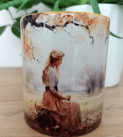 Vintage tasarım büyük boy kupa