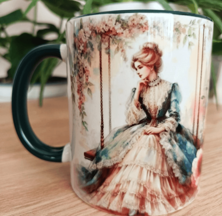 Vintage tasarım büyük boy kupa