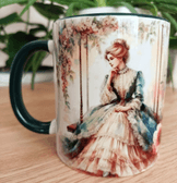 Vintage tasarım büyük boy kupa