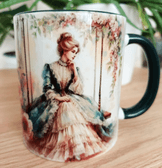 Vintage tasarım büyük boy kupa