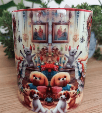 Vintage tasarım büyük boy kupa