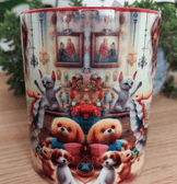 Vintage tasarım büyük boy kupa