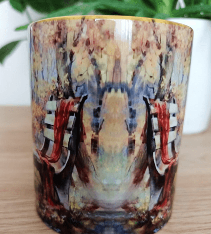 Vintage tasarım büyük boy kupa