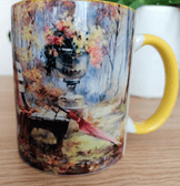 Vintage tasarım büyük boy kupa