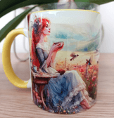 Vintage tasarım büyük boy kupa