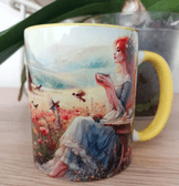 Vintage tasarım büyük boy kupa