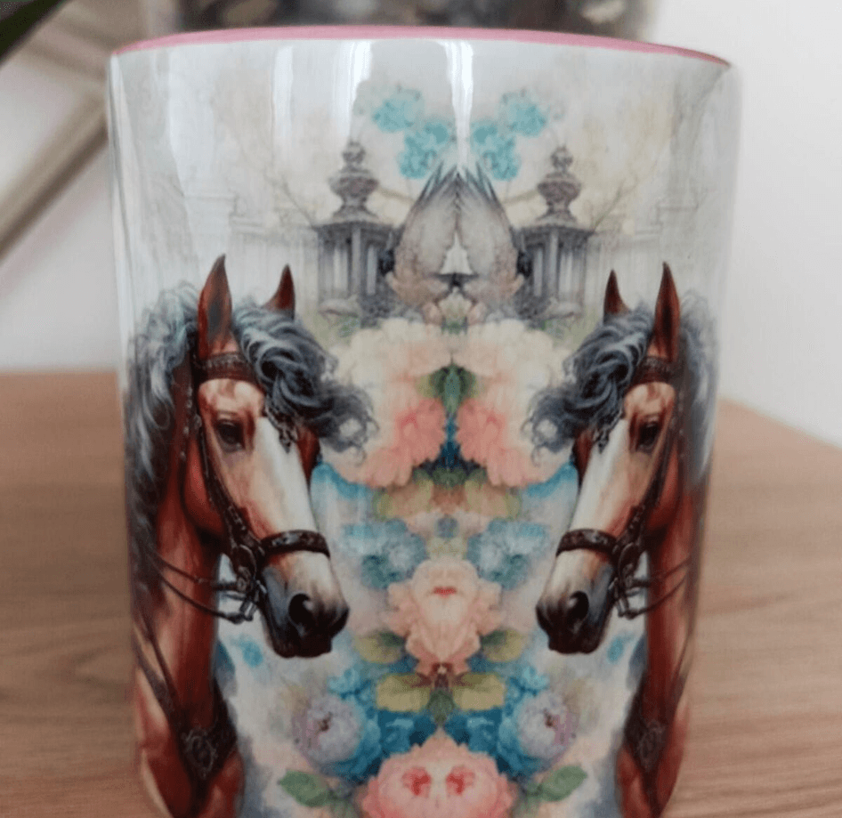 Vintage tasarım büyük boy kupa