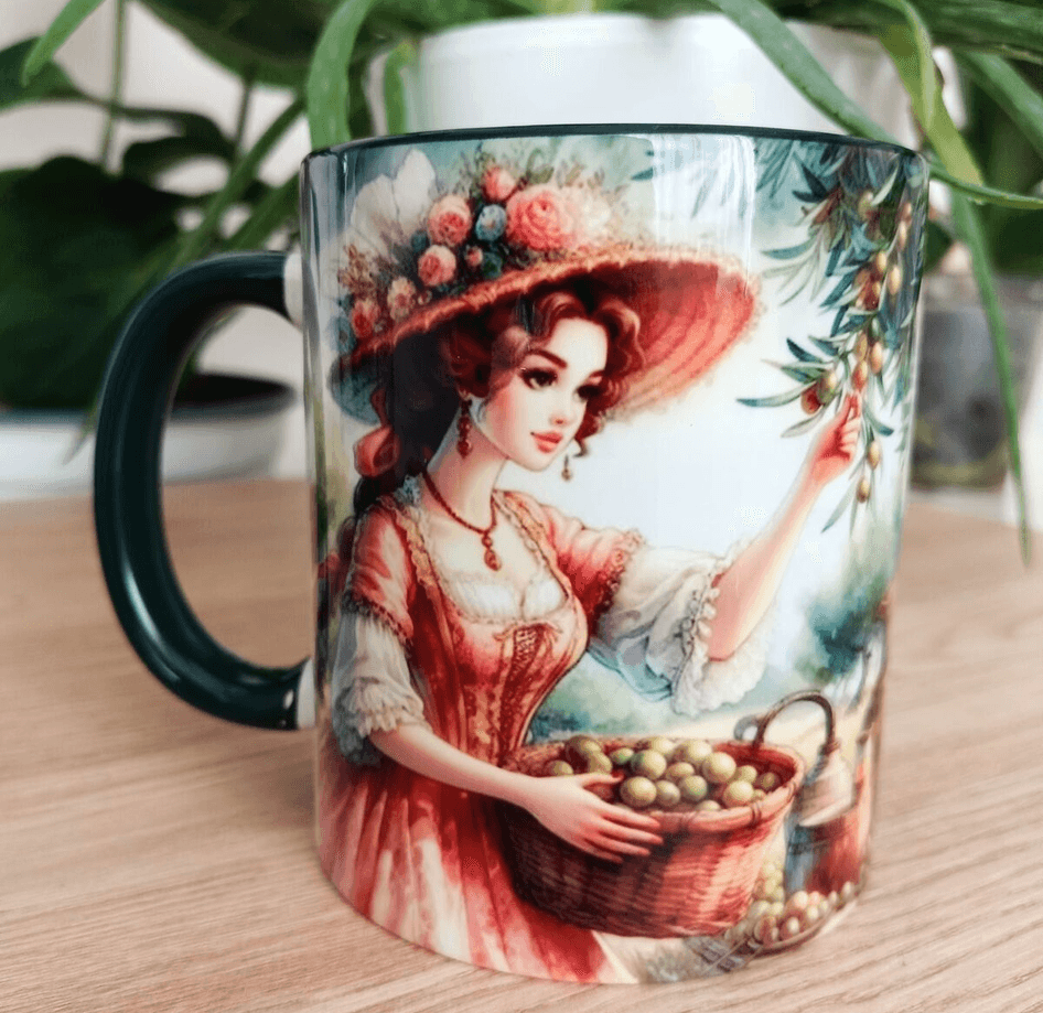 Vintage tasarım büyük boy kupa