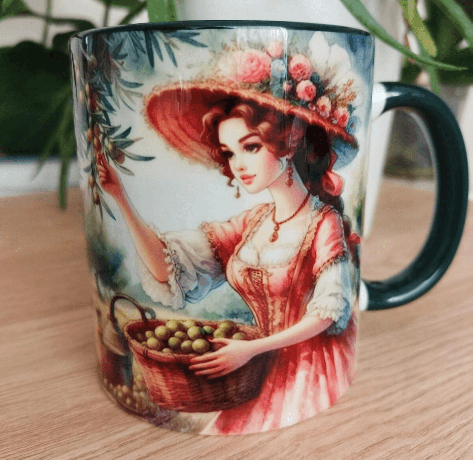 Vintage tasarım büyük boy kupa