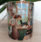 Vintage tasarım büyük boy kupa