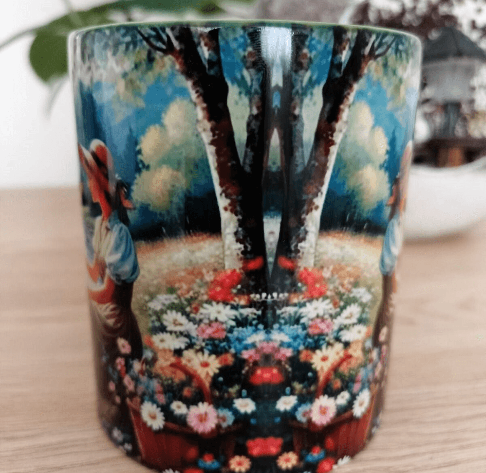 Vintage tasarım büyük boy kupa