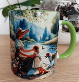 Vintage tasarım büyük boy kupa