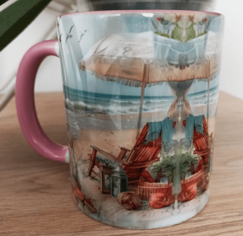 Vintage tasarım büyük boy kupa