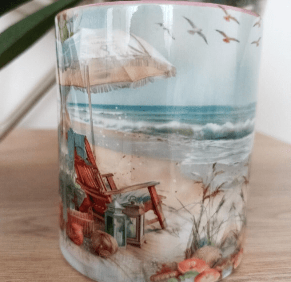 Vintage tasarım büyük boy kupa