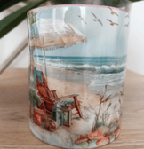 Vintage tasarım büyük boy kupa