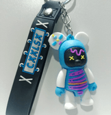 Renkli sevimli ayıcık model5  silikon lüks anahtarlık çanta aksesuar