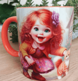 Vintage tasarım büyük boy kupa