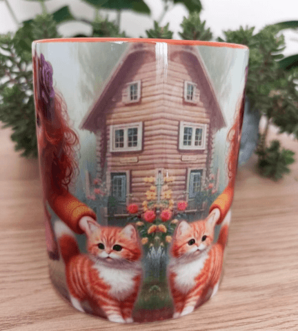 Vintage tasarım büyük boy kupa