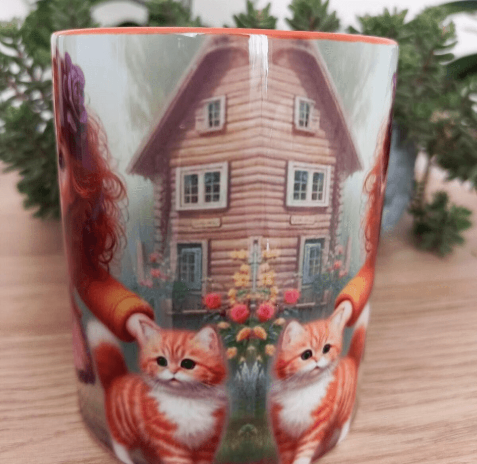 Vintage tasarım büyük boy kupa