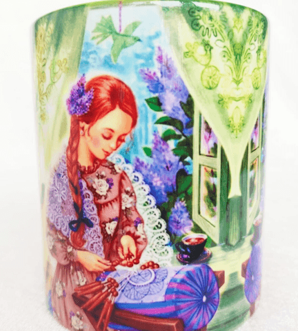 Vintage tasarım büyük boy kupa