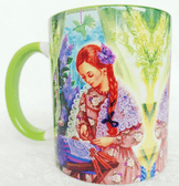 Vintage tasarım büyük boy kupa