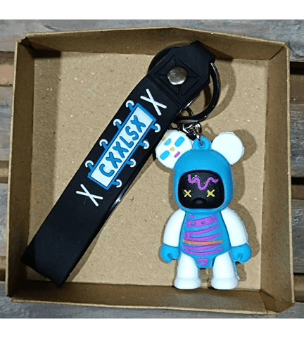 Renkli sevimli ayıcık model5  silikon lüks anahtarlık çanta aksesuar