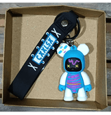 Renkli sevimli ayıcık model5  silikon lüks anahtarlık çanta aksesuar