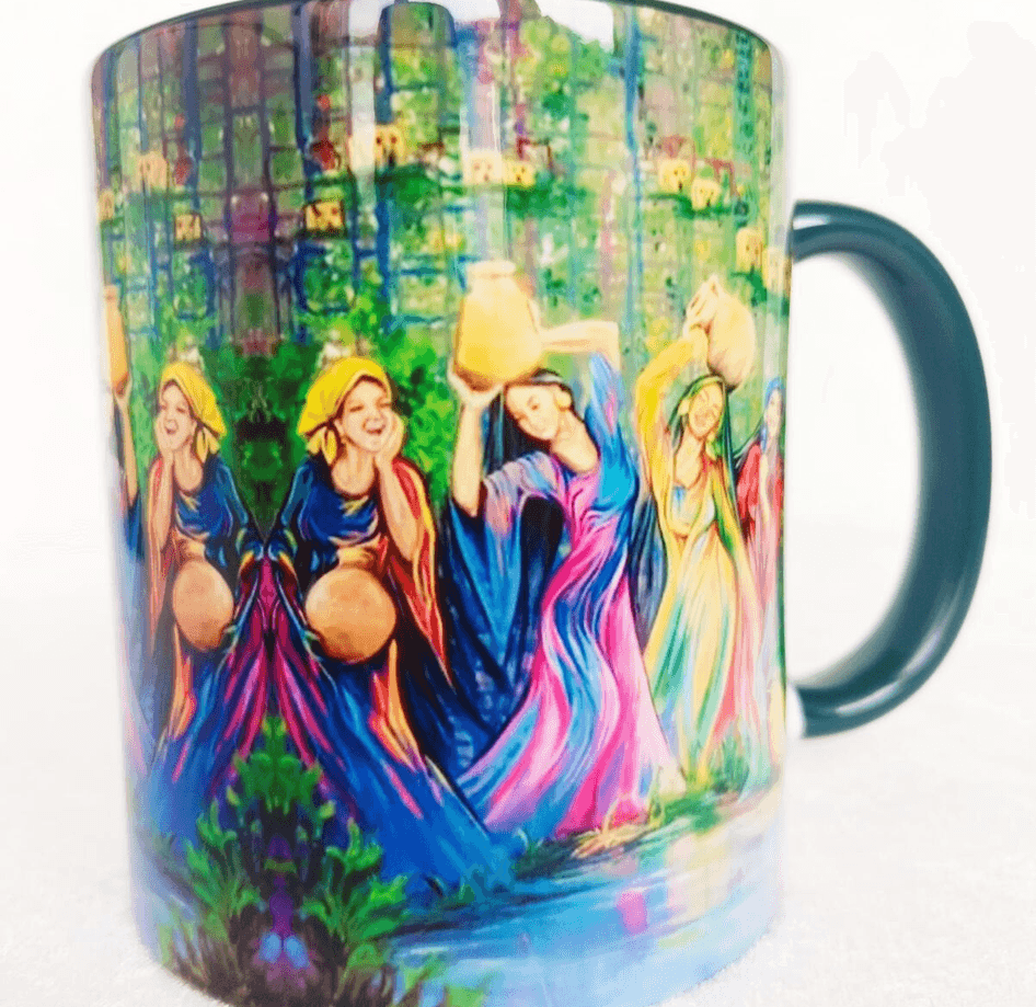 Vintage tasarım büyük boy kupa