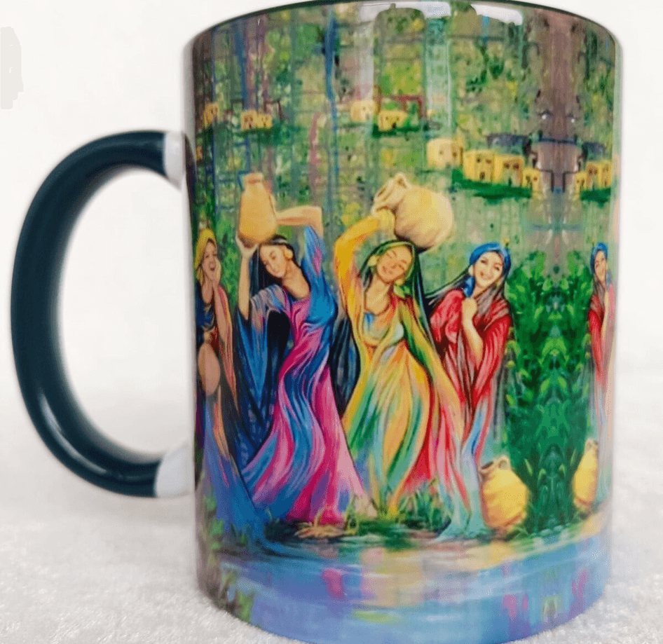 Vintage tasarım büyük boy kupa