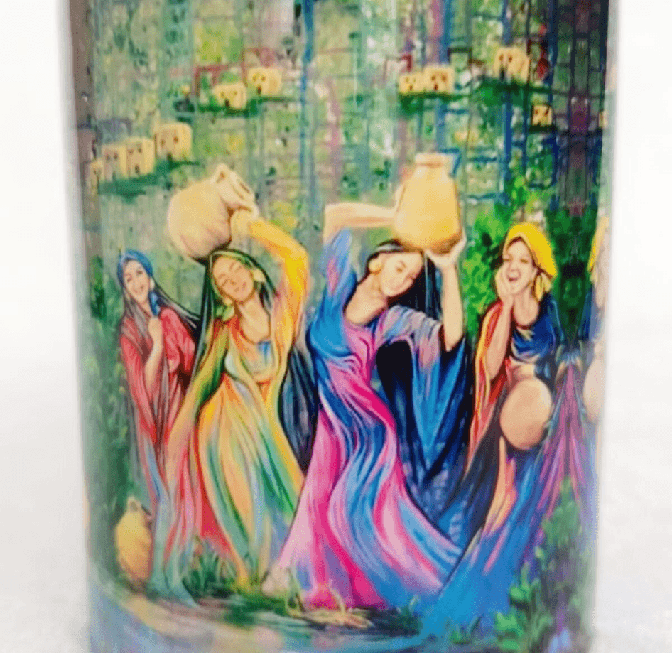 Vintage tasarım büyük boy kupa